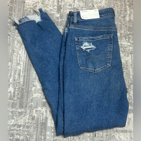 AEO American Eagle High Rise Mom Jean Size 8 Long NWT - Picture 7 of 9